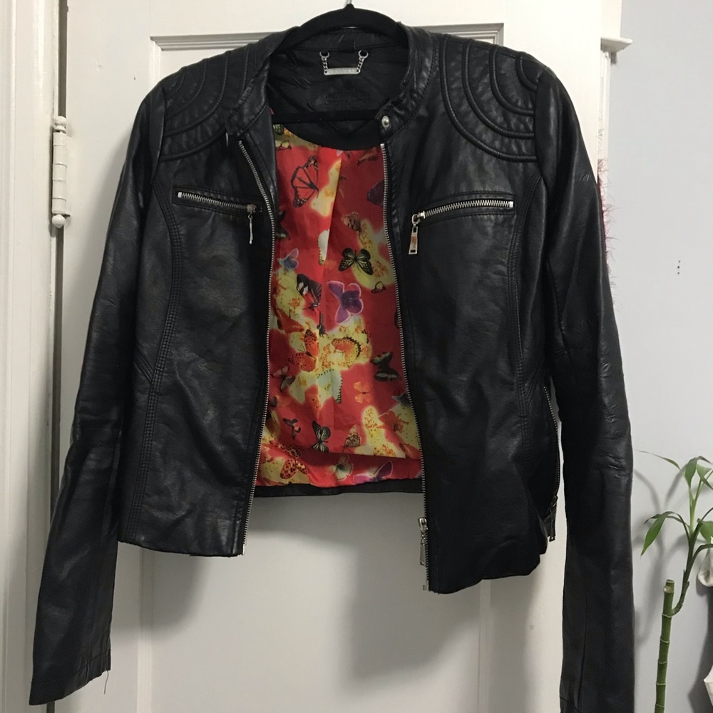 Vegan biker jacket